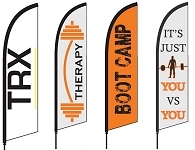 Fitness Feather Flags