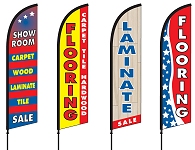 Flooring Feather Flags