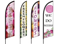 Floral Feather Flags