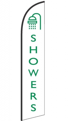 White and Green Showers