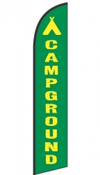 Green and Yellow Campground Tent