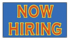 Now Hiring Banner - Blue