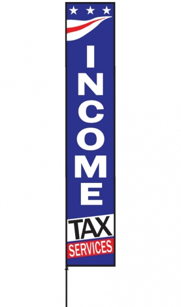 Rectangle  Stars and Stripes Income Tax