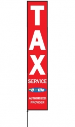 Rectangle Red Tax Service