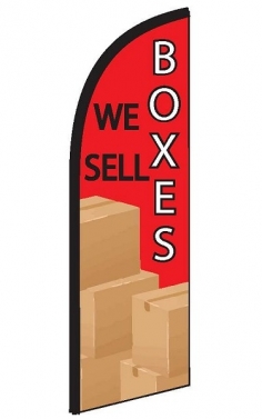 Red Graphic We Sell Boxes